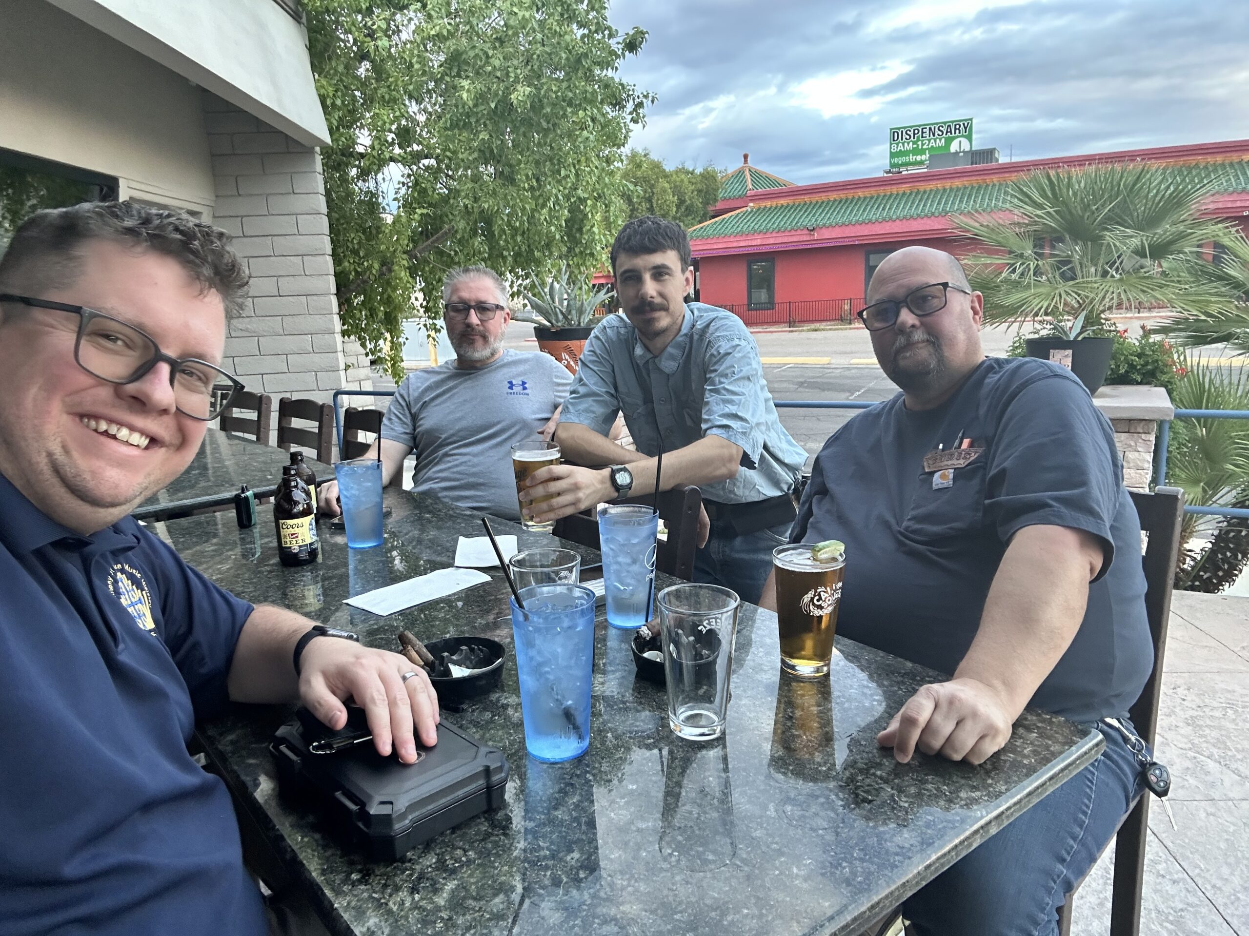 Sin City Repeater Group members at Flowing Tide Pub