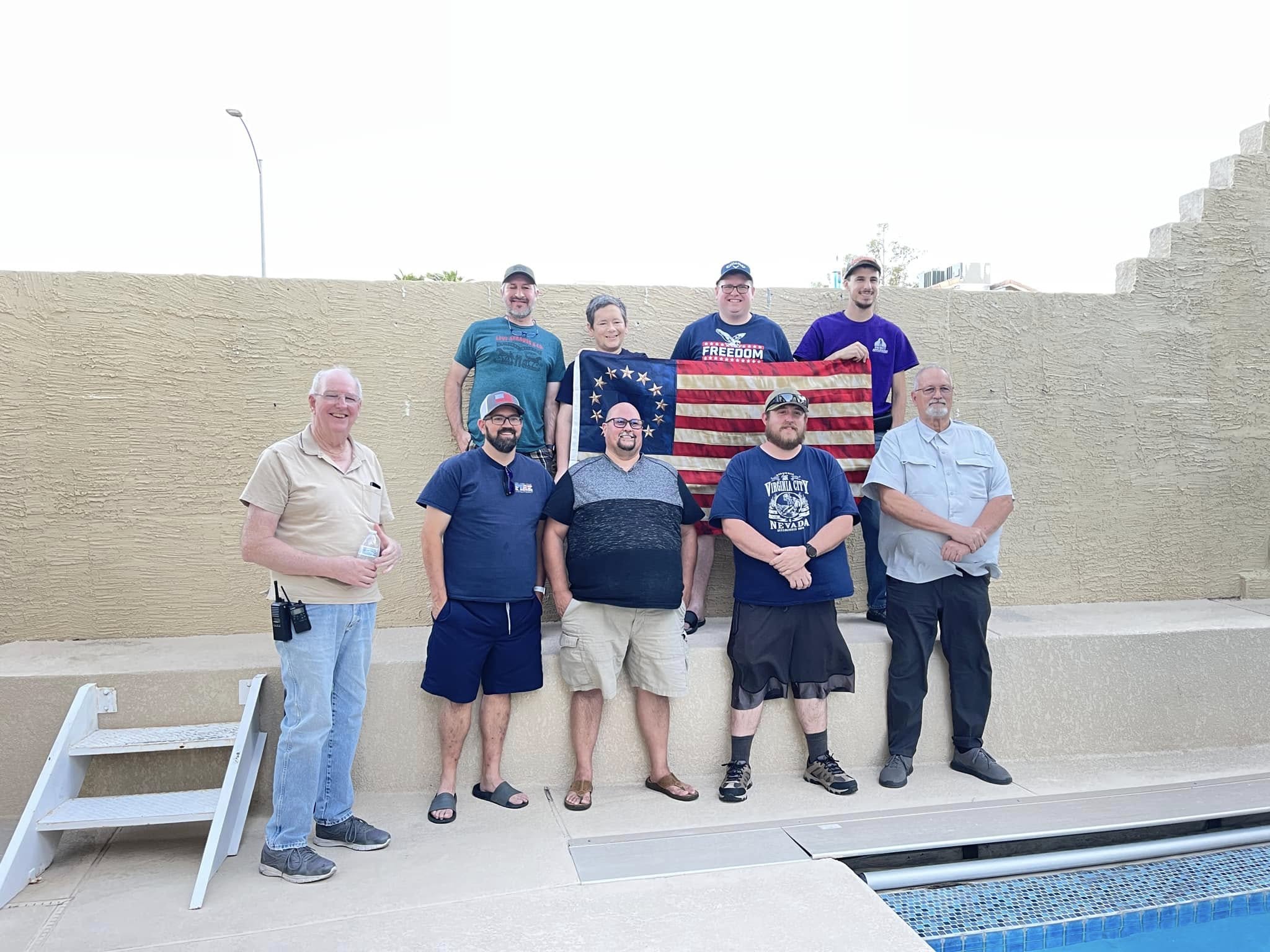 Sin City Repeater Group members gathered together during a Las Vegas amateur radio club activity